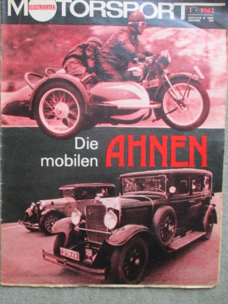 illustrierter motorsport 1/1983 Die mobilen Ahnen,Super Sport SS 250 (1935-1939),
