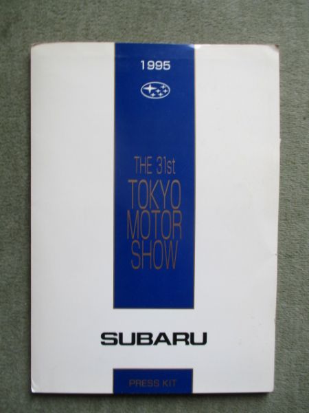 Subaru Press Kit Tokyo Motor Show 1995 Streega Concept Car Studie +Elcapa +Fotos Englisch