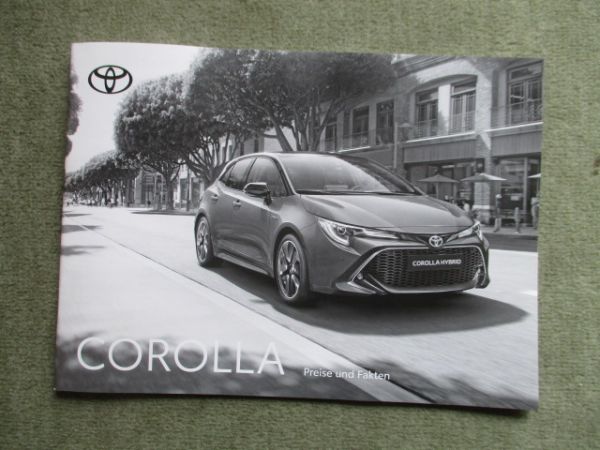 Toyota Corolla +Comfort +Business Edition +Team Deutschland +GR Sport Januar 2021 Preisliste