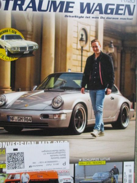 Träume Wagen Drivestyle Magazin 11/2020 68er Opel Rekord C, Pontiac Firebird 1.Generation,Lamborghini Urraco,