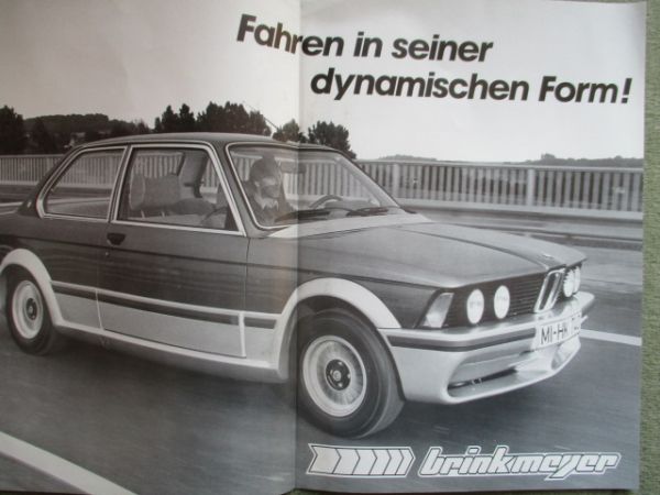 Brinkmeyer der Hai BMW 3er Serie E21 Aerodynamik Katalog Rarität
