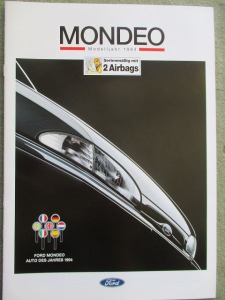 Ford Mondeo CLX GLX Ghia +Turnier Modelljahr 1994 Katalog