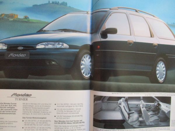 Ford Mondeo CLX GLX Ghia +Turnier Modelljahr 1994 Katalog