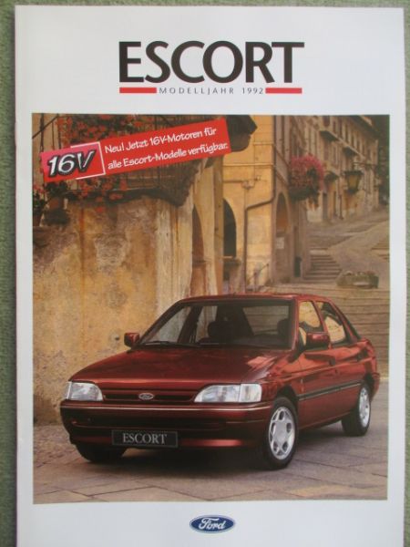 Ford Escort CL CLX +Turnier +Ghia +Cabrio +XR3i Katalog März 1992