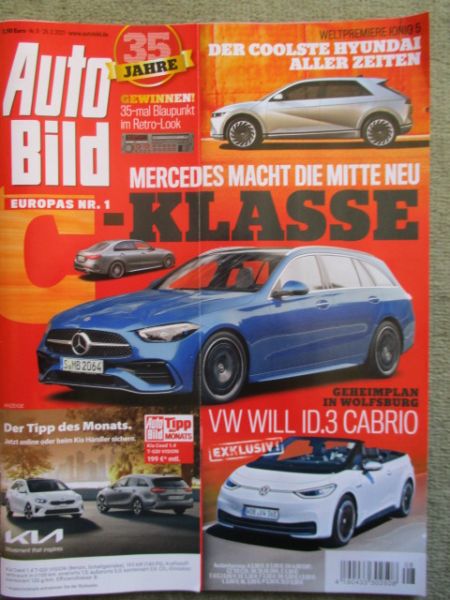 Auto Bild 8/2023 35 Jahre Taycan Cross Turismo,Kamiq 1.0tSI vs. Crossland 1.2DIT vs. Puma 1.0 vs. Kia Stonic 1.0T-GDI