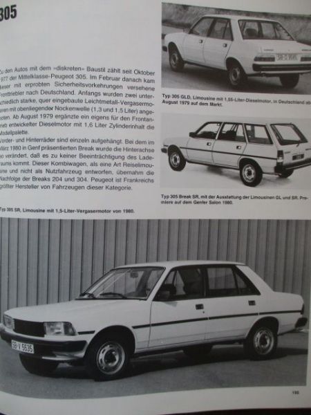 Wolfgang Schmarbeck Alle Peugeot Automobile 1889-1980 Personen- und Rennwagen Motorbuchverlag 1980