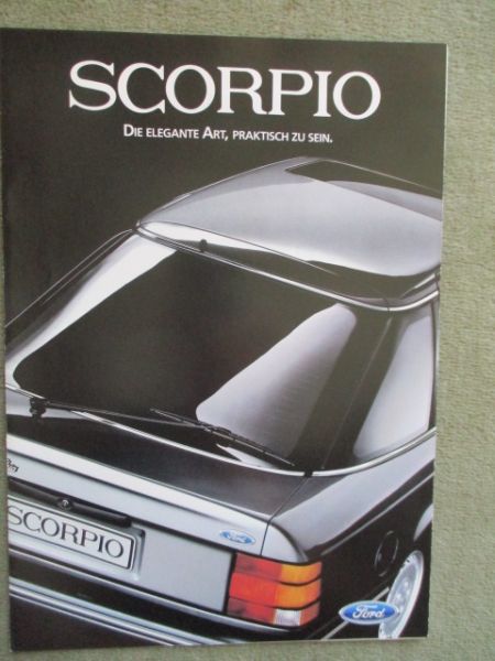 Ford Scorpio Vorabinformation April 1985