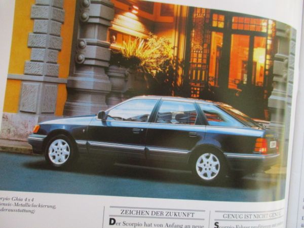 Ford Scorpio CL GL Ghia +4x4 Katalog Juni 1988