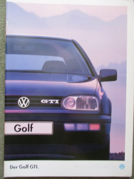 VW Golf III 1H1 VR6 Prospekt Juli 1995