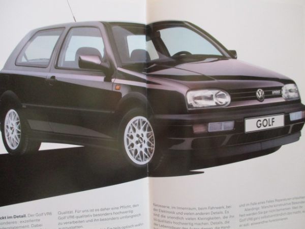 VW Golf III VR6 Katalog Januar 1993