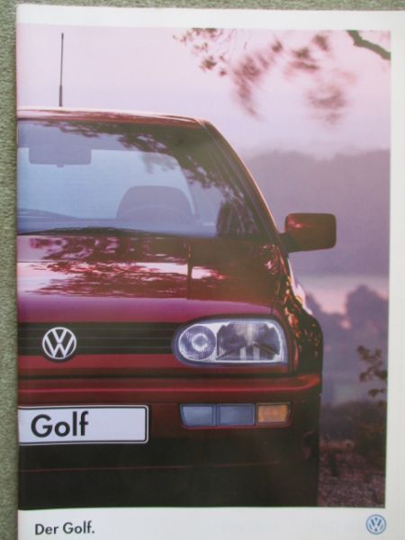 VW Golf III 1H1 Trendline Comfortline GT Special Katalog September 1996