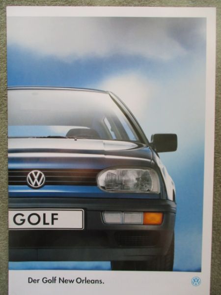 VW Golf III 1H1 New Orleans Katalog August 1993