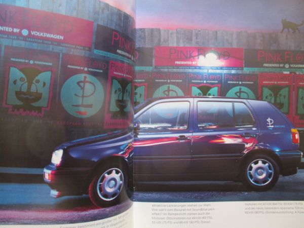 VW Golf III 1H1 Pink Floyd Katalog Januar 1995