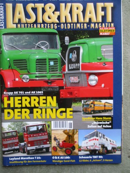 Last & Kraft 6/2017 Krupp AK701 und AK1065,Leyland Marathon T25,O&K AS 100,Scheulere TMT 90