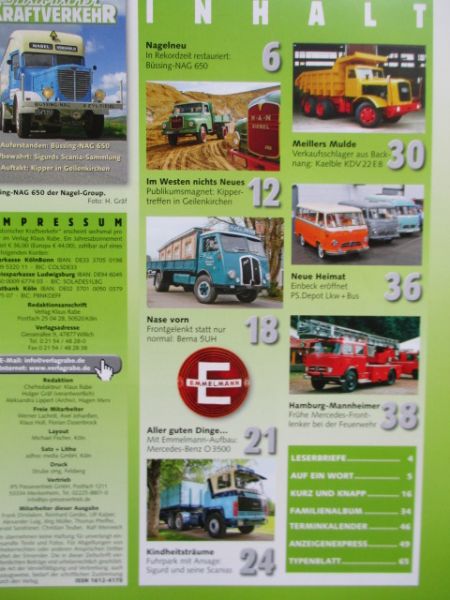 Historischer Kraftverkehr 3/2016 Büssing-NAG 650,Berna 5UH,Kaelble KDV 22 E8,Mercedes Benz O 3500