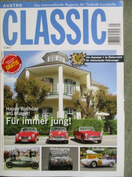 Austro Classic 5/2011 MG Midget,BMW 118d E88,Infiniti EX30d,Peugeot RCZ