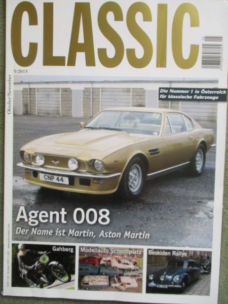 Austro Classic 5/2015 Aston Martin Agent 008 DBS V-8,Lagonda, Sotheby Special,DBS Shooting Brake,DBS Volante,Bulldog