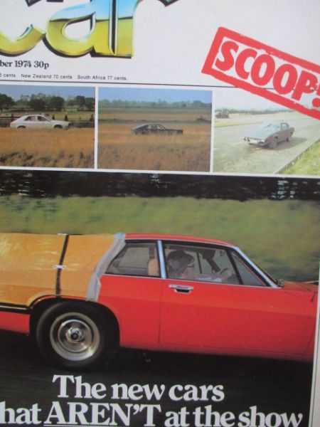 car 11/1974 Peugoet 504,Datsun 260Z vs. Stag vs. Scimitar GTE,Alfasud vs. Audi 80GT vs. Escort RS2000,