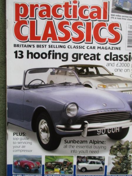 practical classics 8/2002 Vanden, Humber Imperial,Rover P5,Simca Vedette Chambord,Volvo 164,Toyota Crown