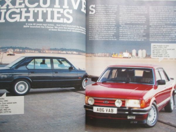 classic car mart 1/2012 Lotus Esprit, Triumph Vitesse,Granada Mk2 vs. BMW 525e E28,68iger Rolls-Royce Silver Shadow,
