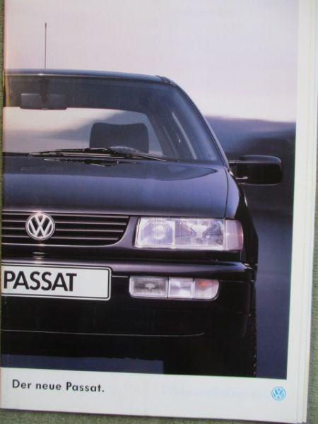 VW Passat Typ35i Facelift Limousine Katalog +Technische Daten Januar 1994