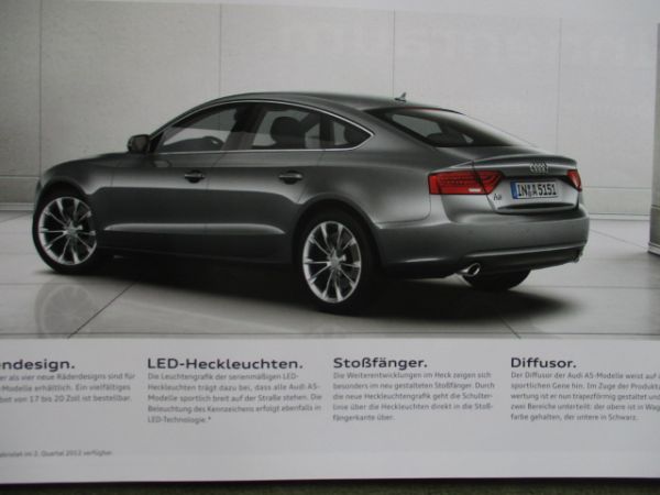 Audi A5 S5 Typ 8T Sportback,Coupé und Cabriolet intern für Verkäufer