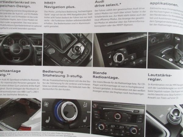 Audi A5 S5 Typ 8T Sportback,Coupé und Cabriolet intern für Verkäufer