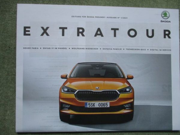 Skoda Extratour Zeitung für Freunde 1/2021 neue Fabia,Enyaq,Wolfgang Niedecken