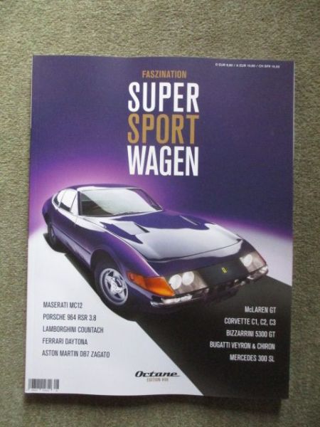 Octane Faszination Super Sport Wagen Edition 8 Maserati MC12,964 RSR 3.8,Countach,Daytona,DB7 Zagato