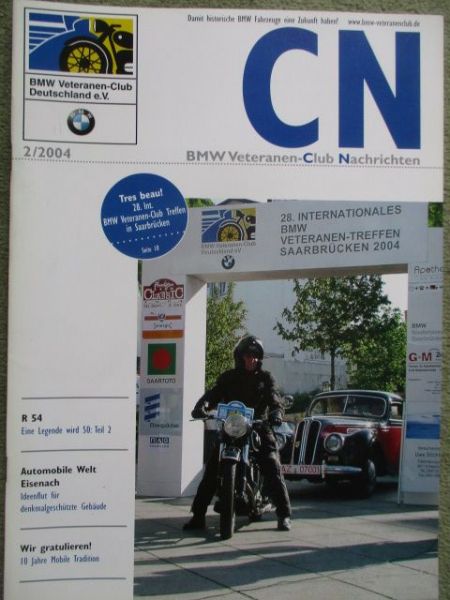 BMW Veteranten Club-Nachrichten 2/2004 RS54,R36 und R31,