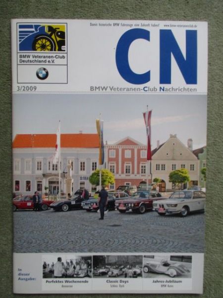 BMW Veteranen Club-Nachrichten 3/2009 EMW 325-3,R23,
