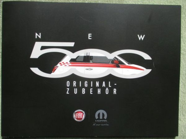 Fiat 500 +500C NEW Original Zubehör Februar 2019 Großformat