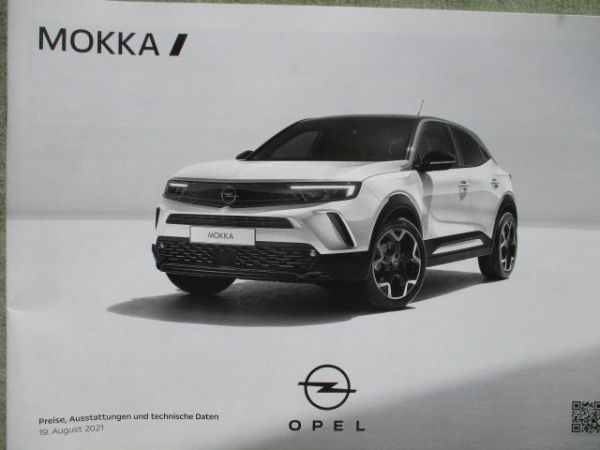 Opel Mokka +Edition +GS Line +Ultimate +Business August 2021