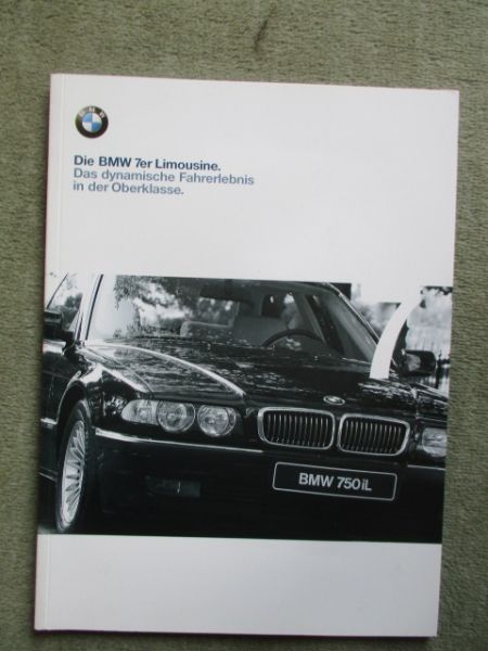 BMW 728i 735i 740i 750i L 730d 740d Katalog März 1999 E38