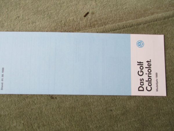 VW Passat Preisliste Modelljahr 1987 Schrägheck Stufenheck +Variant Typ32B