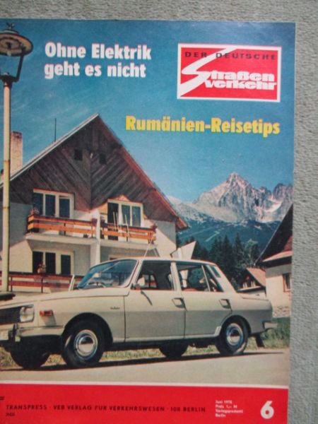 Der Deutsche Straßenverkehr 6/1972 Pannonia P350,Ural und Dnepr, BMW R60/5