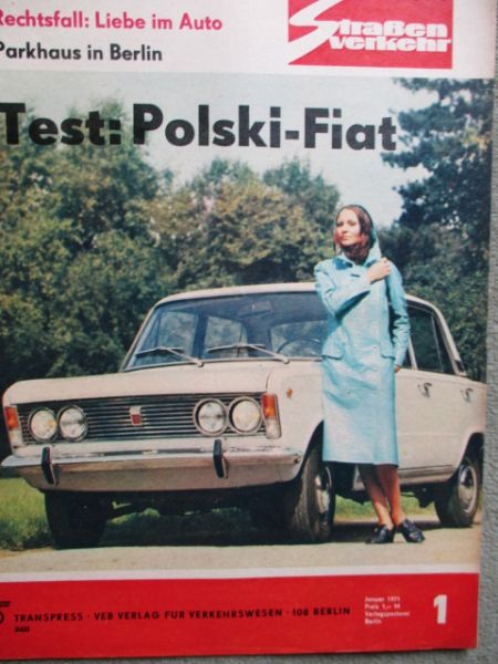 Der Deutsche Straßenverkehr 1/1971 Test Polski Fiat 125p,