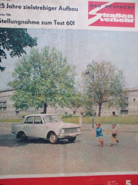 Der Deutsche Straßenverkehr 5/1970 Magnet Moto-Cross,Stellungsnahme zum Test Trabant 601