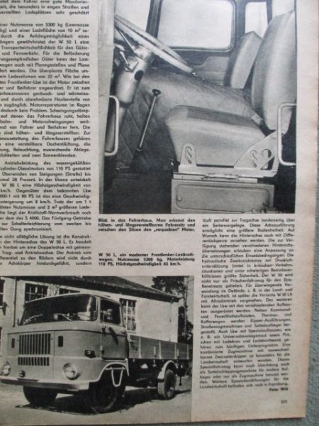 Der Deutsche Straßenverkehr 7/1965 LKW IFA W50L,