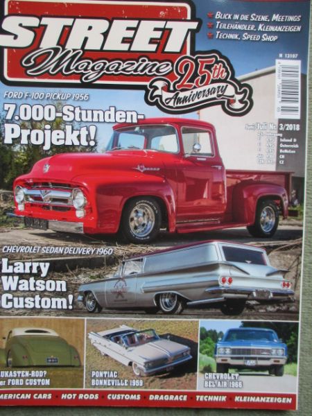 Street Magazine 3/2018 59er Pontiac Bonneville,56er Ford F-100 Pickup,69er Lincoln MK3,