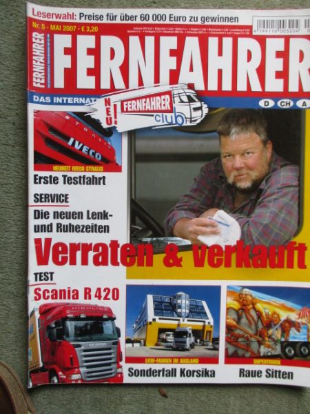 Fernfahrer 5/2007 Neuheit Iveco Stralis,Test Scania R 420 Euro5,