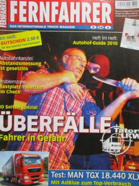 Fernfahrer 11/2009 MAN TGX 18.440XLX,DAF CF75.360,Iveco Trakker 260 T50