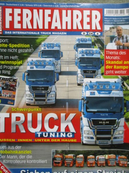 Fernfahrer 8/2009 MAN TGX Expeditions Fahrzeuge von BFS und HS-Schoch,