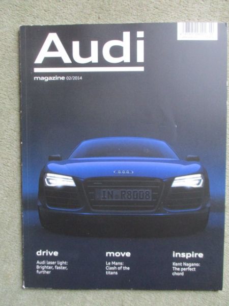 Audi magazine 2/2014 S1,A3 Sportback e-tron,laser light