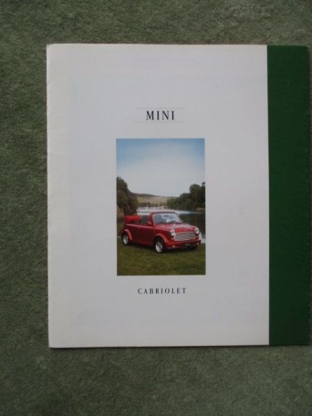 Rover Mini Cabriolet Prospekt 46kw/63ps Februar 1995