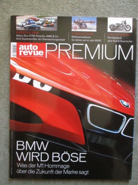 auto revue Premium Nr.3 2008 BMW wird Böse M1 Hommage,Maybach Landualet,KTM X-Bow,Lamborghini Estoque