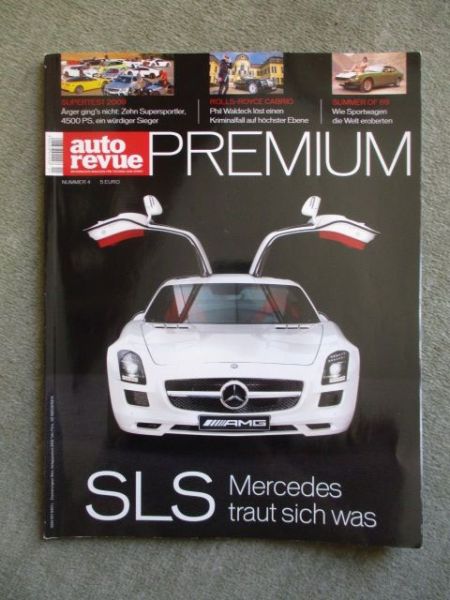 auto revue Premium Nr.4 2009 AMG SLS,Audi TT RS,Caterham RS175,R8 Roadster,Corvette ZR1,Focus RS,XK-R,