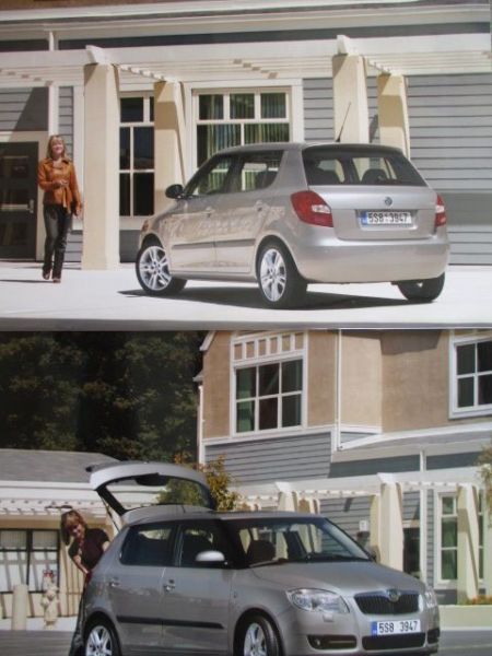 Skoda Genf 2007 Fabia (Typ 5J) Pressemappe +Großformat Fotos +CD-Rom