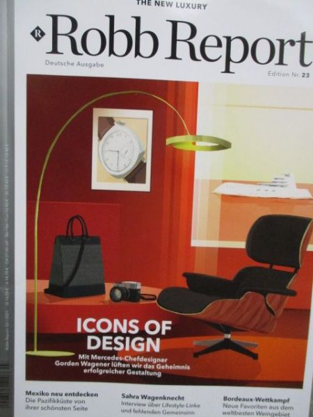 Robb Report 3/2021 icons of Design,Mercedes Benz Design,EQS,Yachtdesign