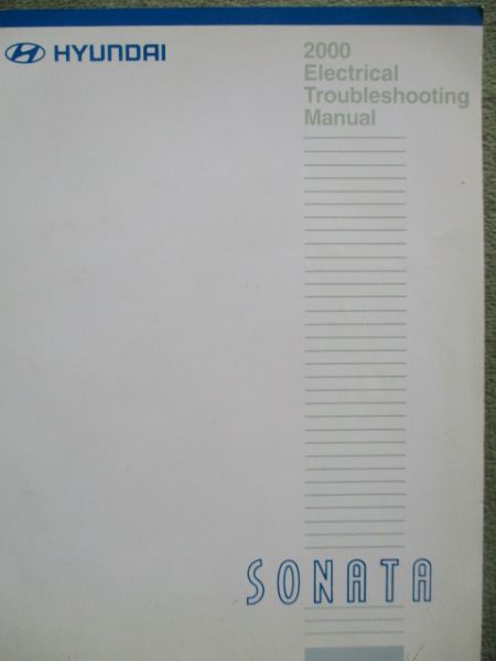 Hyundai Sonata 2000 Electrical Troubleshooting Manual Reparaturanleitung Englisch